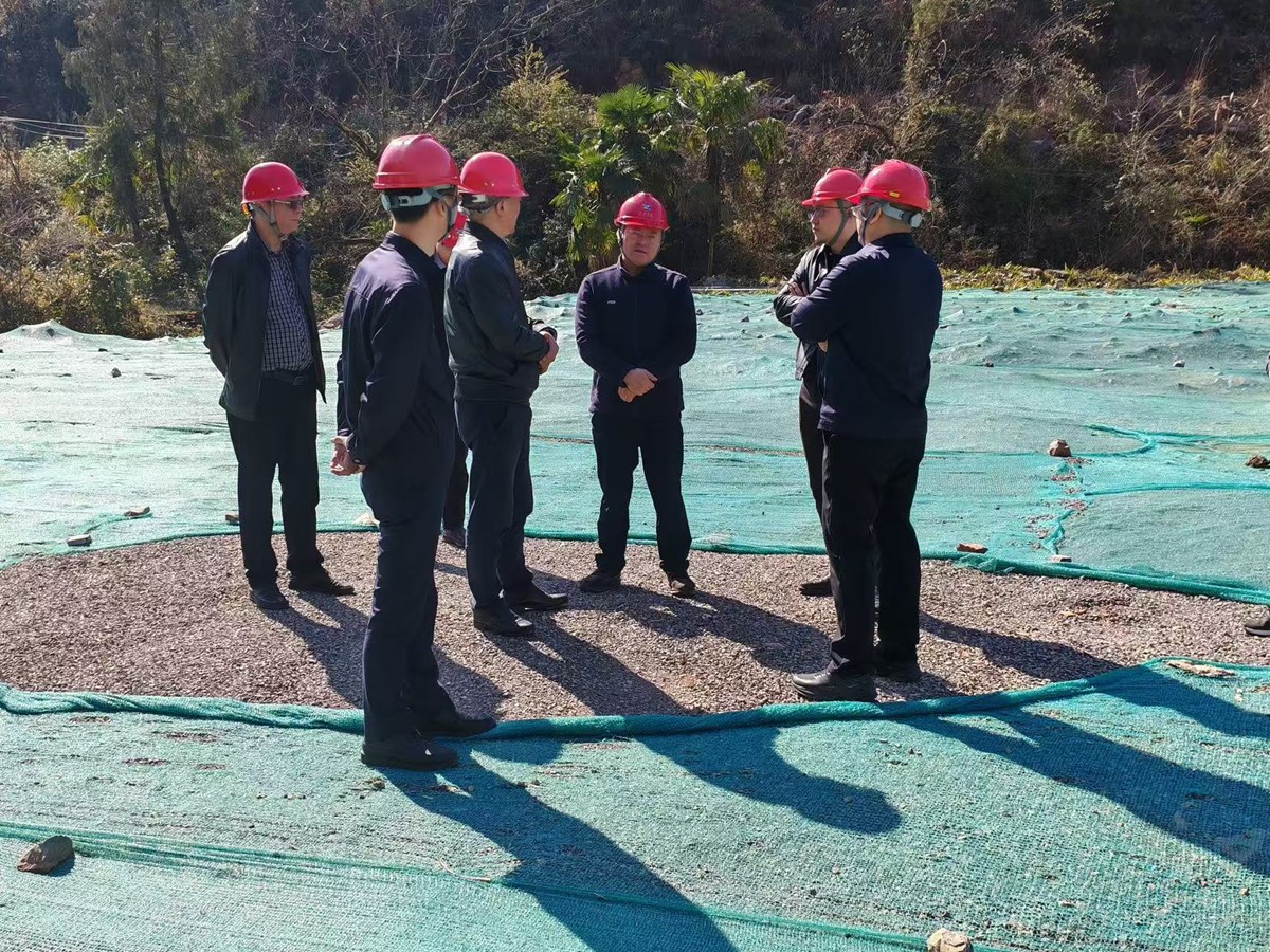 巴中發(fā)展集團總經理沈鵬一行赴南江縣調研東榆鎮(zhèn)花椒樹建筑用石灰?guī)r礦項目